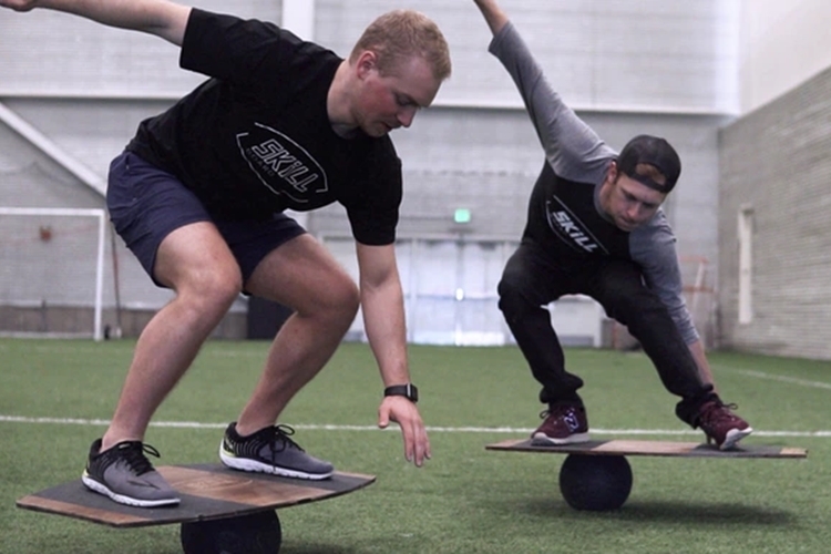 Core Strength Improve Balance 360 Degree Range of Motion Balance on a Ball Skill Board Mini Fitness and All Sports 